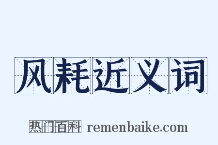 风耗近义词是什么意思的图片
